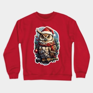 Owl i want for christmas Crewneck Sweatshirt